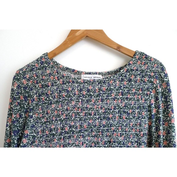 APIECE APART Olivia Floral Smocked Long Sleeve Mini Dress Shopbop 12 XL $325 - Picture 4 of 12